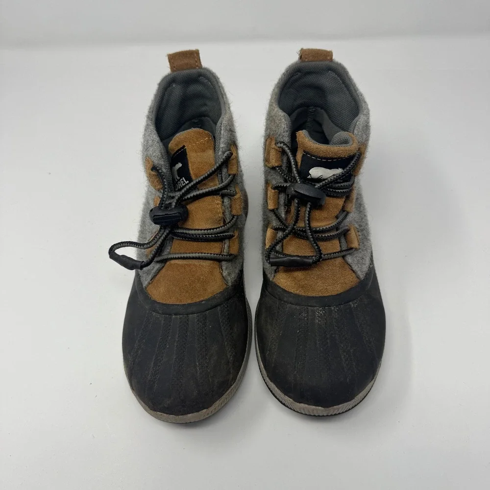 Sorel Out N About III Classic Duck Boots Grey Brown Waterproof NY4563-224 Size 5